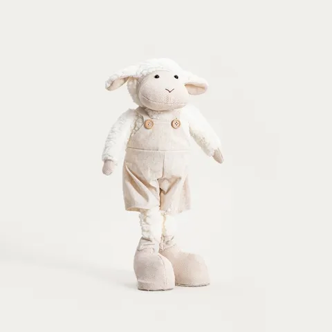 Decoratiune miel cu pantaloni Koovis, Homla, 17x12x37 cm, poliester, bej