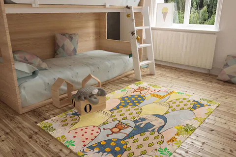 Covor pentru copii, minor Chenille, 210x310 cm, Multicolor