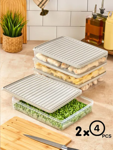 Set recipiente depozitare, Hermia, 452PTR1150, Crem