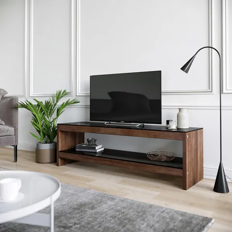 Comoda TV Neostill TV301, 140 x 40 x 45 cm, walnut