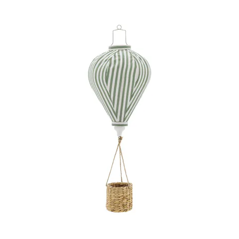 Decoratiune suspendata, Bloomingville, Pomp, 25x65 cm, poliester/zambila de apa, verde