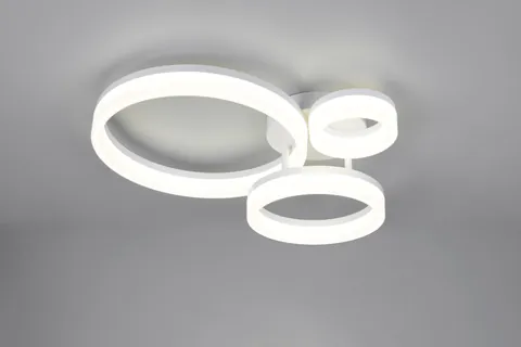 Plafoniera Scope, RL, 51x40.5x12.5 cm, 32W, 1x SMD, plastic, alb mat