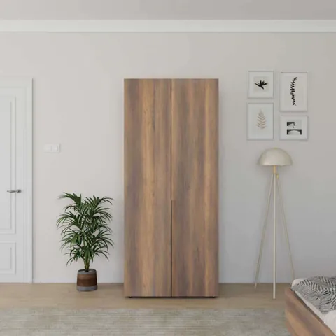 Dulap pentru haine, Hanah Home, Grd-1725-Oo-2, 90x210x62 cm, Maro