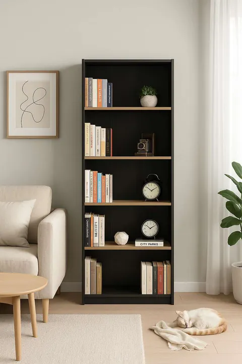 Corp biblioteca, Hanah Home, Ktp-350-Ax-1, 64x182x26 cm, Antracit