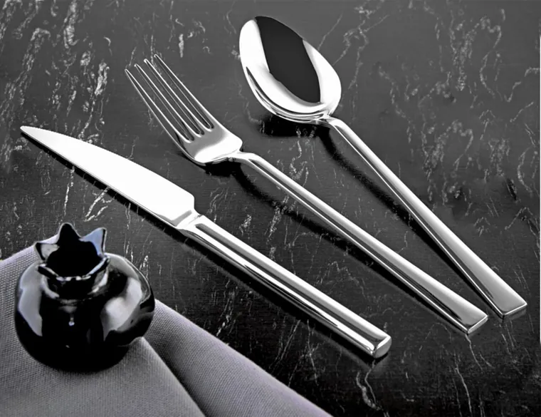 Set tacamuri, Hermia, 357NYP1308, Furculiță de masă: 21 x 2,5 cm (6 bucăți), Argintiu