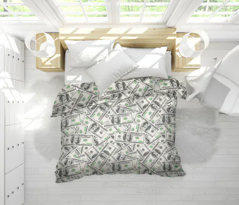 Pilota Dollar Dream, microfibra matlasata, 200x220 cm, 250g/mp