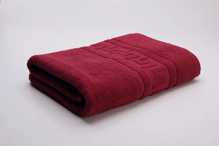 Prosop de baie Greek Border, ET 2000 IMPEX, 70x130 cm, bumbac, visiniu