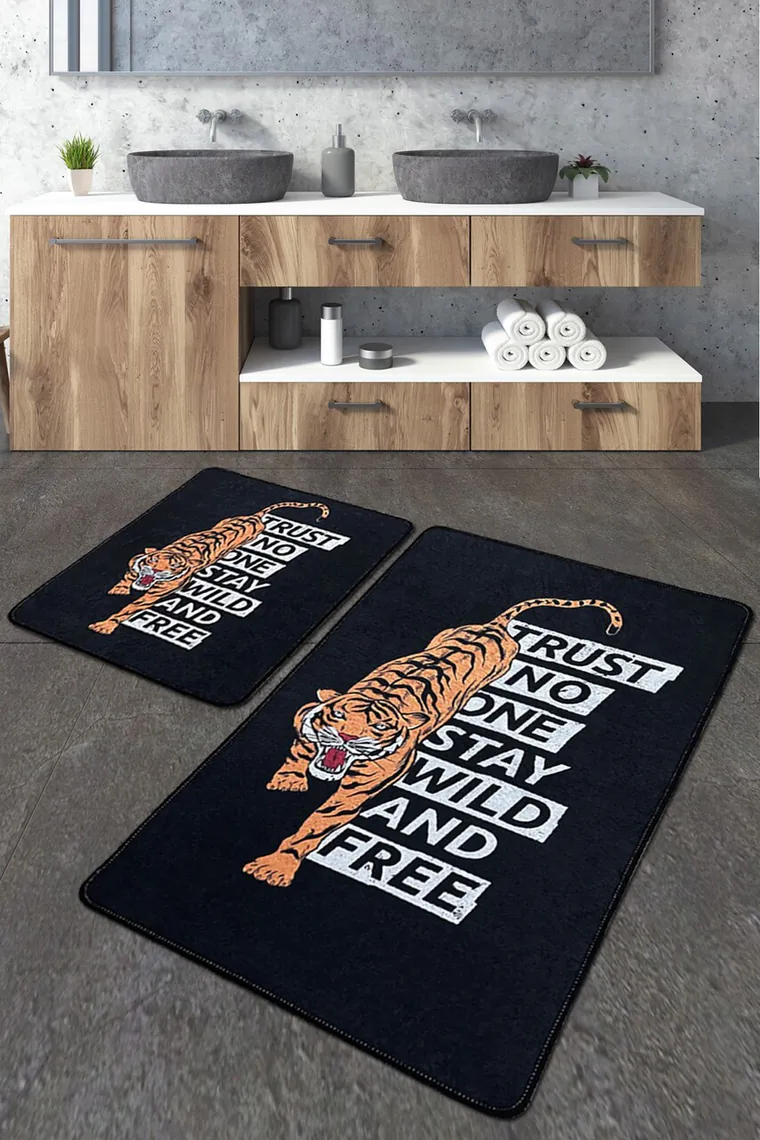 Set covorase de baie, L'essentiel Maison, Trust Djt, Poliester, Multicolor