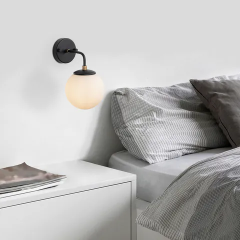 Aplica de perete, Opviq, 942FLG2180, Negru / Antic / Crem