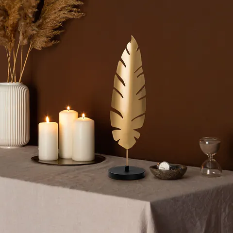 Decoratiune, Dm-003, 51x13x13 cm, Aur/Negru