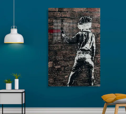 Tablou decorativ, 1863, 50 x 70 cm, Multicolor