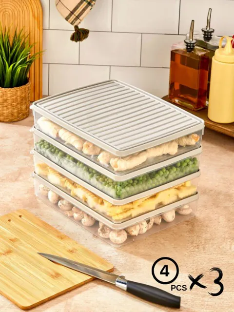 Set recipiente depozitare, Hermia, 452PTR1153, Crem