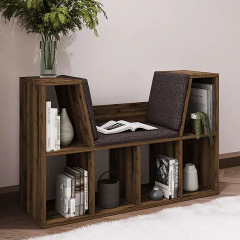 Corp biblioteca, Hanah Home, Livora, 103x63x30 cm, Maro
