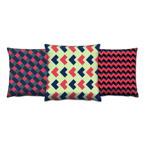 Set perne decorativet, AC-4375-4373-4376, Amestec bumbac, Multicolor