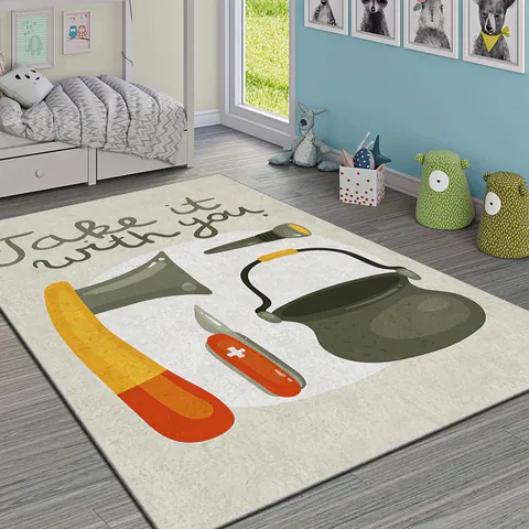 Covor pentru copii, Hmı Kdc-80, 180x280 cm, Multicolor