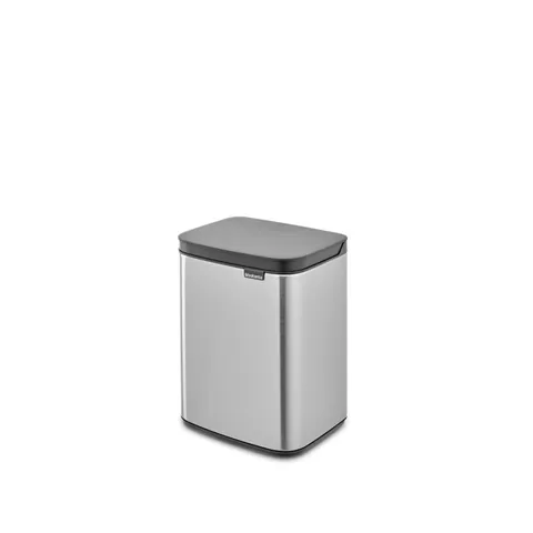 Cos de gunoi, Brabantia, Bo Small, 4 L, 17.2x20x27.2 cm, otel, argintiu