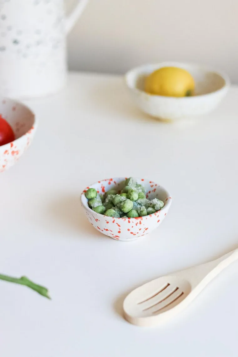 Bol ceramic, Hermia, 886SVN1105, Portocaliu/Alb