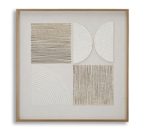 Tablou decorativ Abstract -H, Mauro Ferretti, 60x60 cm, canvas/lemn de pin/plastic, multicolor