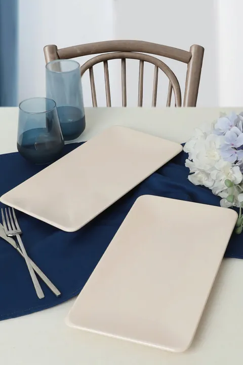 Set platouri servire, Hermia, 275KRM1896, Usor de curatat, Crem