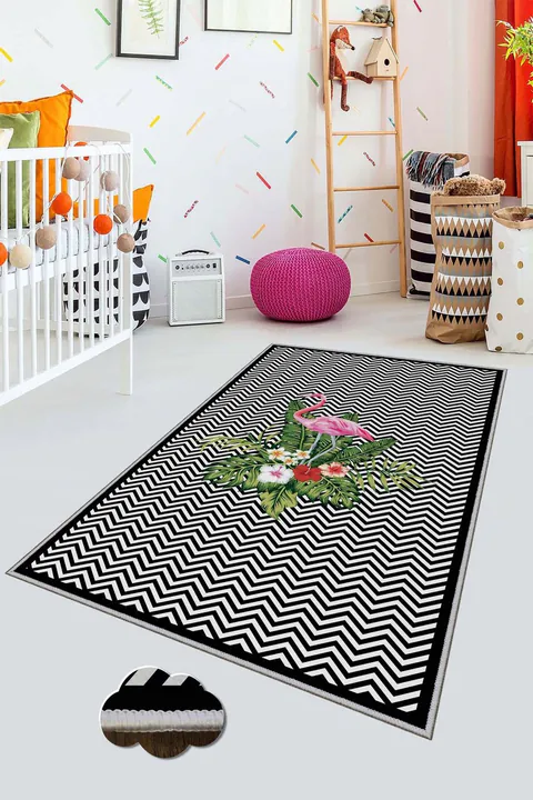 Covor pentru copii, HMNT503, 100x200 cm, Multicolor