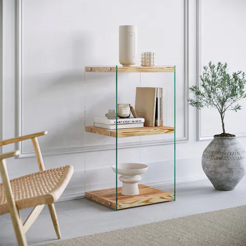 Corp biblioteca, Hanah Home, Niagara R302, 40x80x35 cm, Stejar