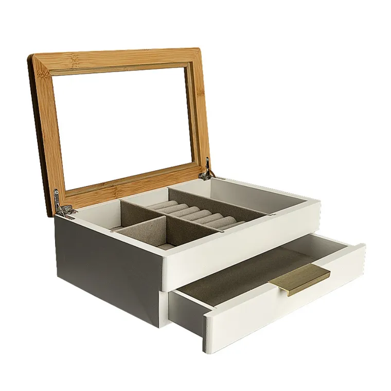 Cutie bijuterii L WOODY, 26x18x8.5 cm