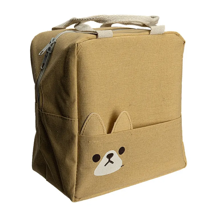 Geanta termoizolanta CARTOON crem, 20x14x22 cm