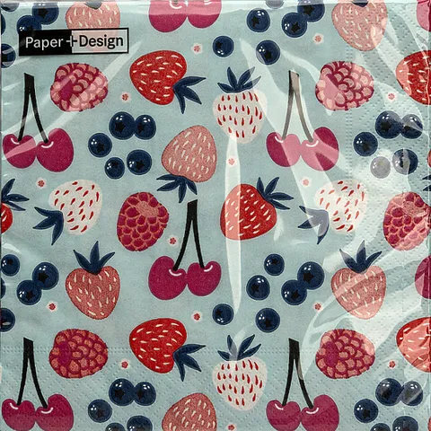 Servetele BERRIES SUNDAE, 33x33 cm