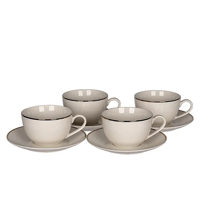 Set 4 cesti cu farfurii CELINE, 250 ml