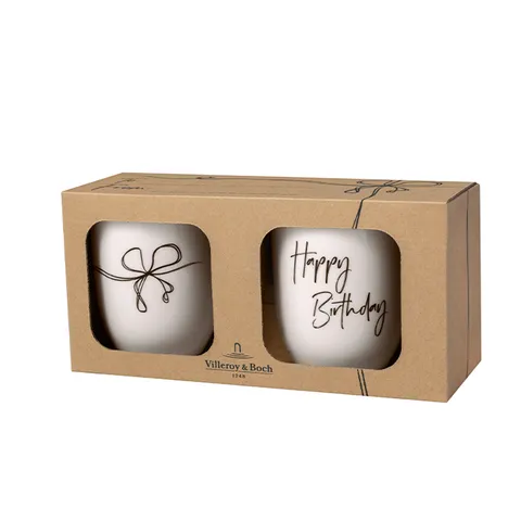 Set 2 cani HAPPY BIRTHDAY, 290 ml