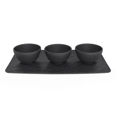 Set 3 boluri MANUFACTURE ROCK, negru