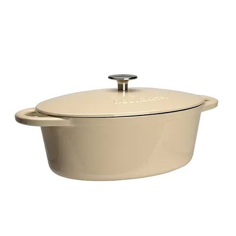 Oala ovala din fonta ENJOY COOKING crem