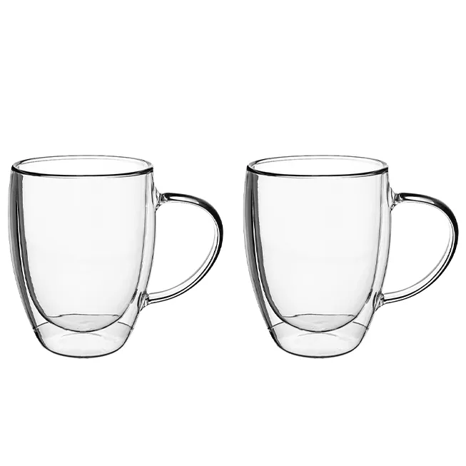 Set 2 cani M din sticla dubla TERMO 350 ml