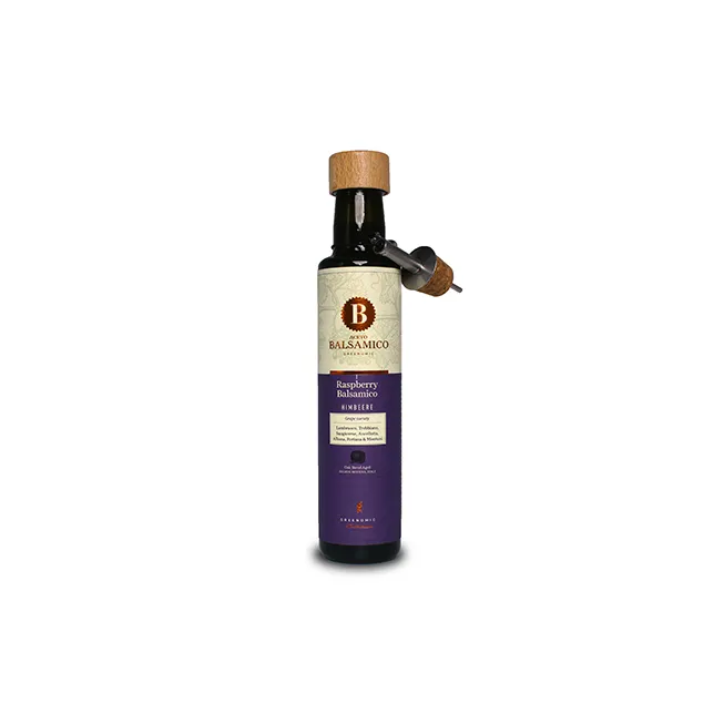 Otet balsamic cu zmeura GREENOMIC, 250 ml