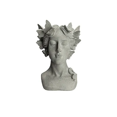 Decoratiune portret cu fluturi RODA, 35 cm