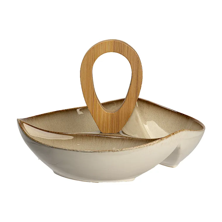 Platou aperitiv NADIN maro, 23,7x23,7x16 cm