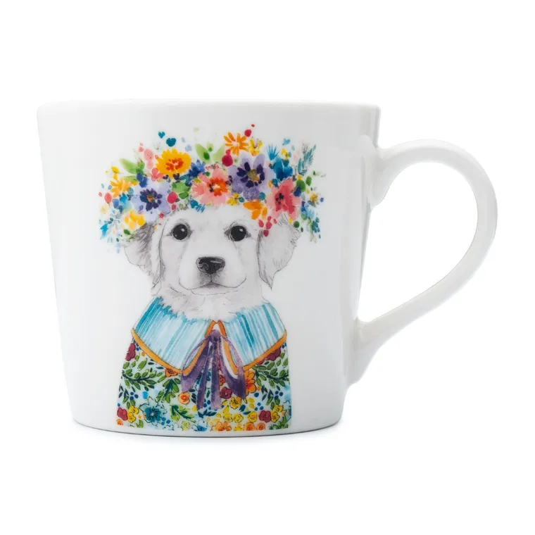 Cana cu catel cu coronita MIKASA 380 ml, portelan