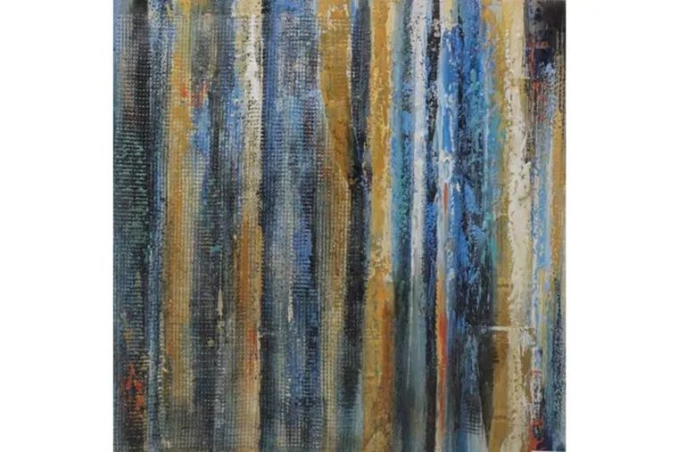 Tablou pictat manual Jubilee 80x80cm