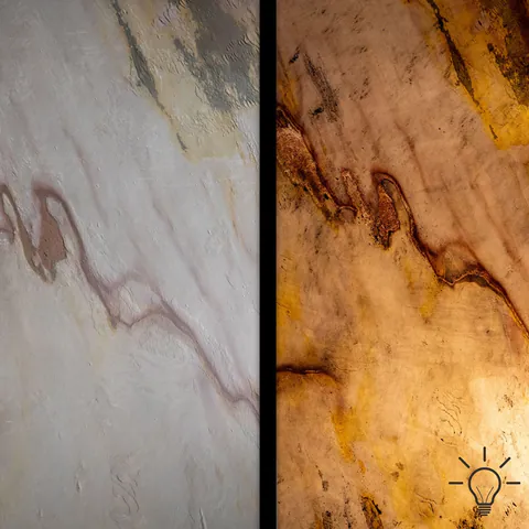 Ardezie Flexibila Translucida SKIN 2mm - Indian Autumn, 210 x 105 cm | Iluminare Ambientala, Interior & Exterior