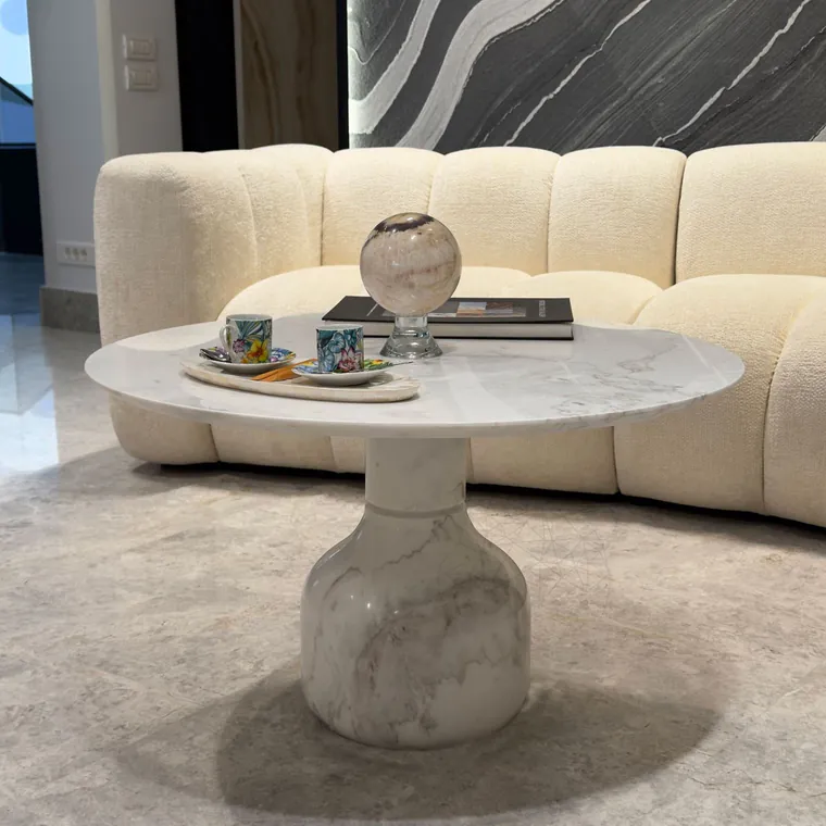 Masa Cafea Moon Marmura Volakas