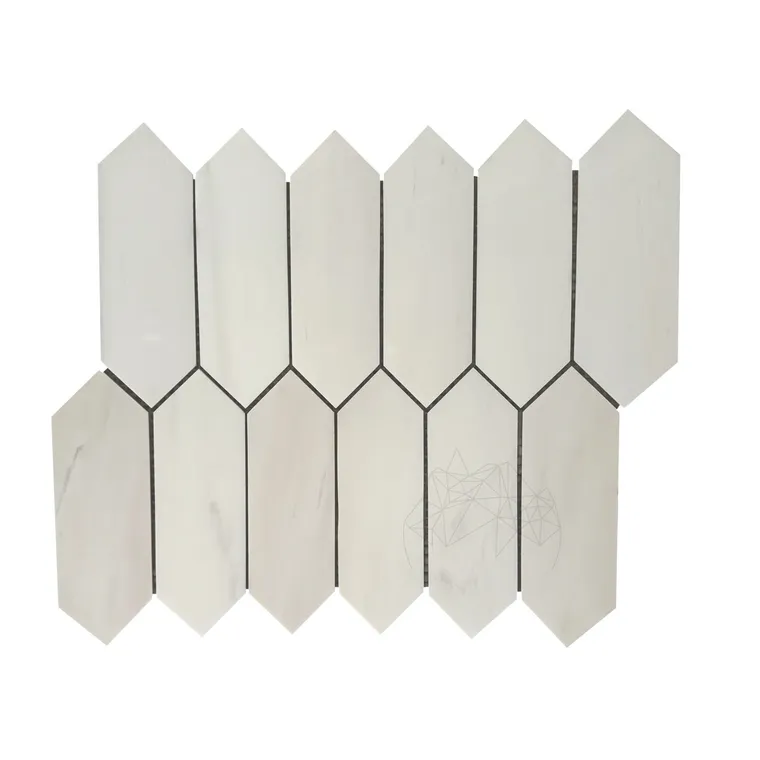 Mozaic Dolomita Calacatta Amber Pillar Polisata, 30.5 x 28 cm