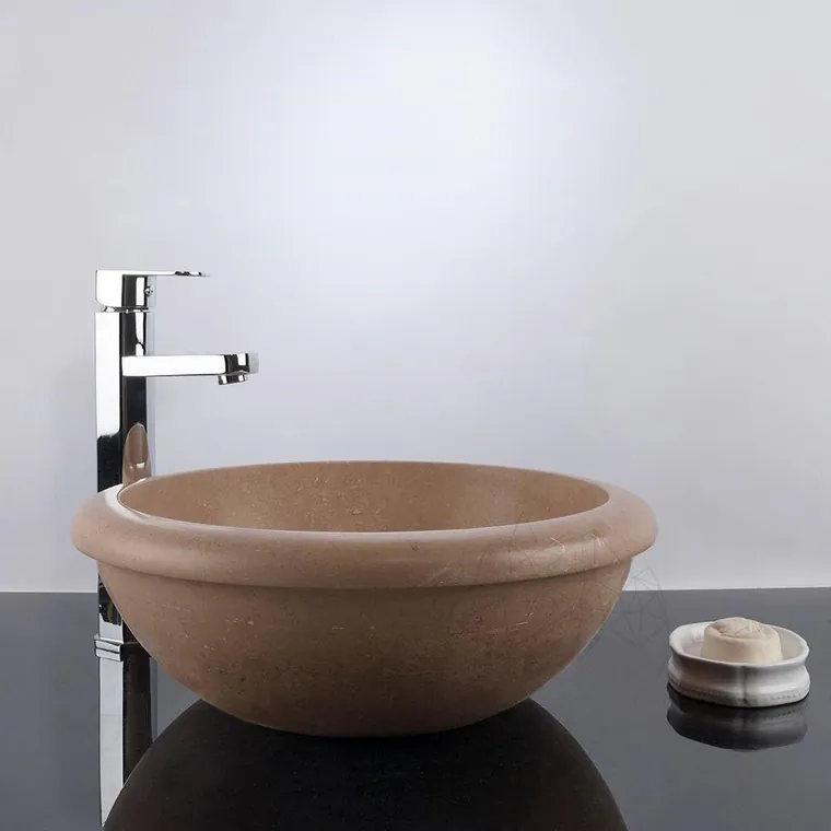 Chiuveta Matia travertin Latte RS-19, 41 x 16 cm