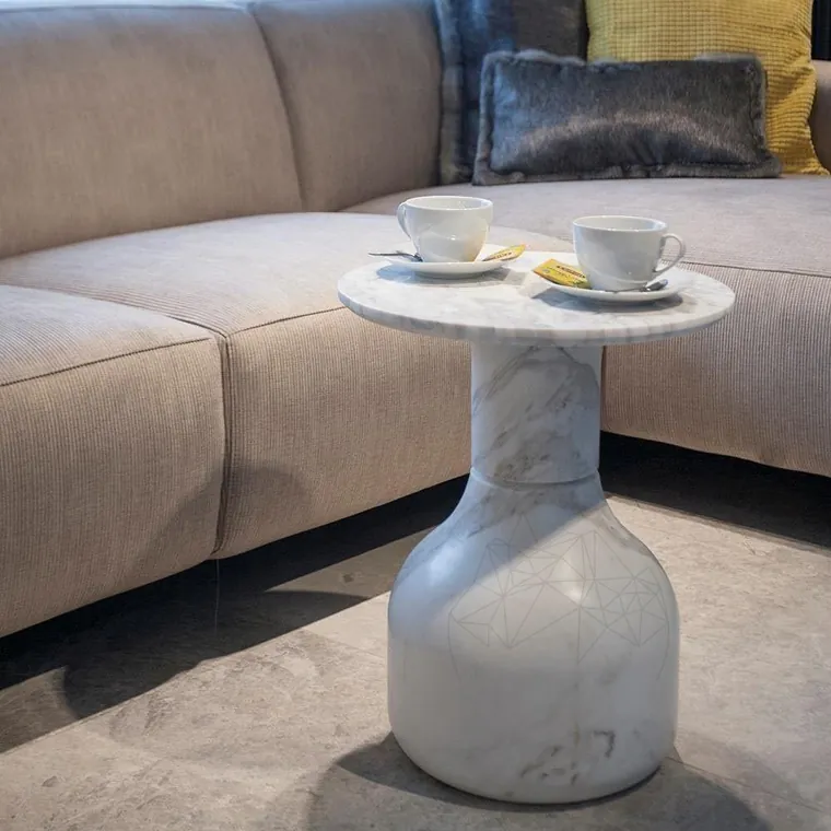 Masa Laterala Moon Marmura Volakas