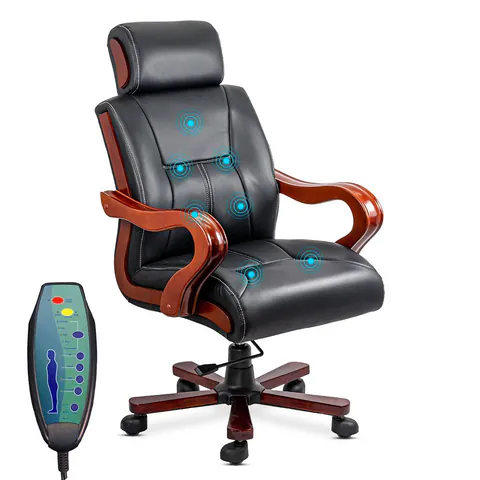 RESIGILAT - Scaun directorial cu masaj OFF 1662 negru