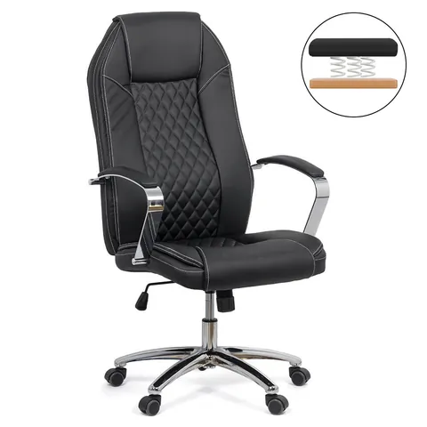 Scaun directorial cu arcuri rezistent 150 KG OFF 313 negru