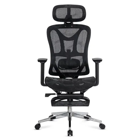 Scaun de birou ergonomic negru cu suport lombar și brate reglabile 3D SYYT 9519