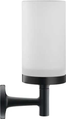 Pahar cu suport de perete Duravit Starck T sticla mata negru mat