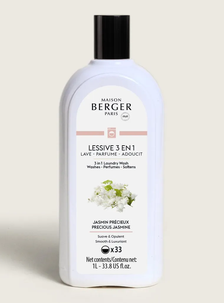 Detergent - parfum de rufe 3-in-1 Maison Berger Jasmin Precieux 30 doze 1 litru