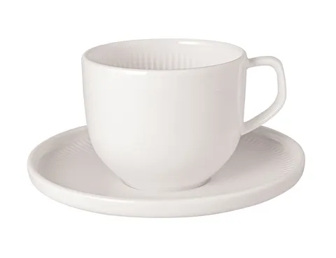 Ceasca si farfuriuta pentru cafea Villeroy & Boch Afina 150ml alb