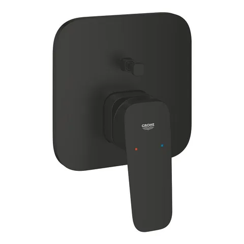 Baterie cada - dus Grohe Cubeo cu montaj incastrat necesita corp ingropat matte black